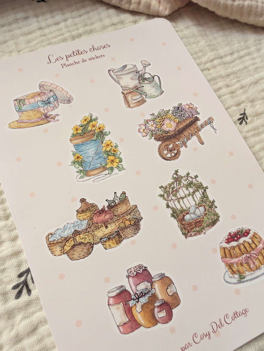 Planche de Stickers Les Petites Choses Cosy Del Cottage