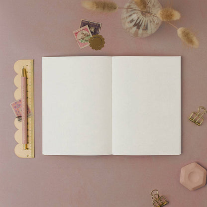 Mini Carnet à pages blanches Lune Endormie Sister Paper Co.