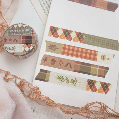 Masking Tape Patchwork d’Automne n°2 Note & Wish