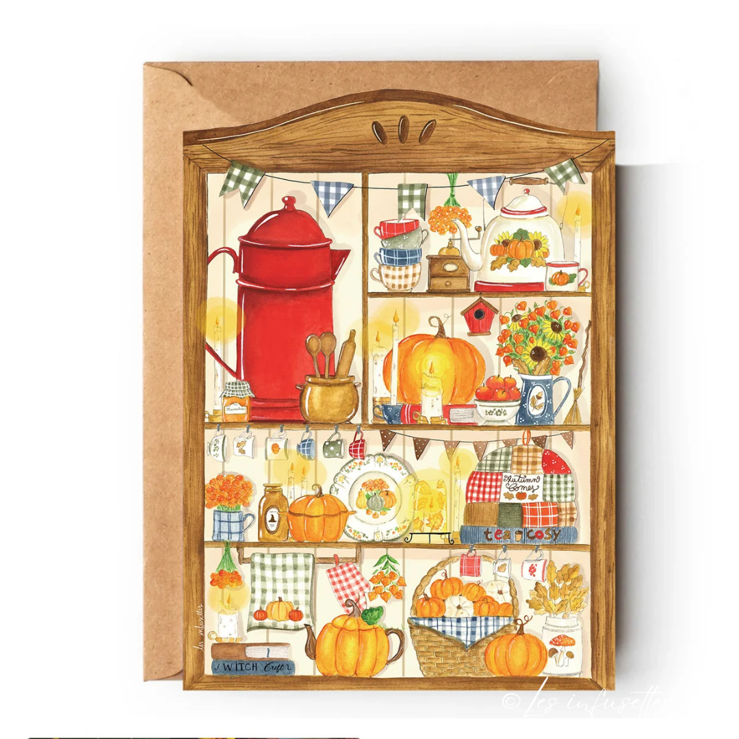 Carte Mon vaisselier d'Automne  - Les Infusettes