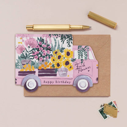 Carte d'anniversaire Camion de Fleurs Sister Paper Co