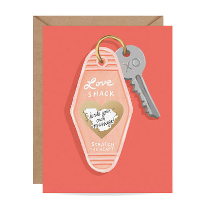 Carte à Gratter Porte Clés Motel - Inklings Paperie