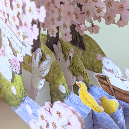 Carte Pop-Up Cerisier en Fleurs
