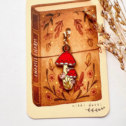 Breloque pour Carnet Champignon