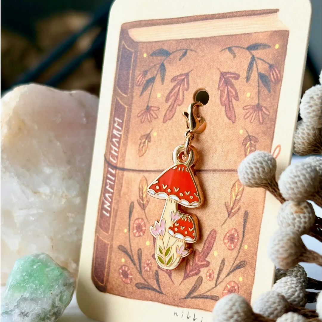 Breloque pour Carnet Champignon