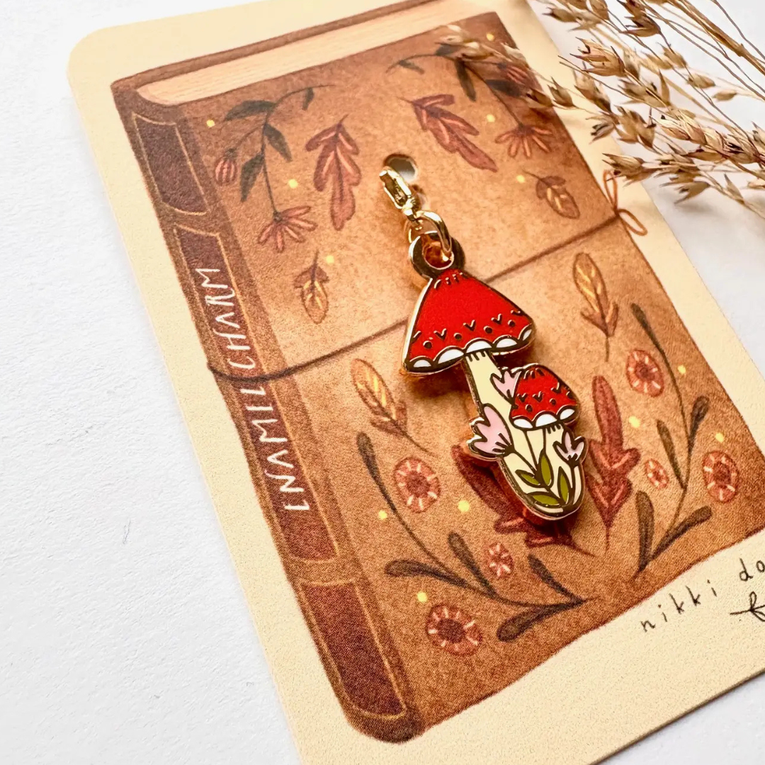 Breloque pour Carnet Champignon