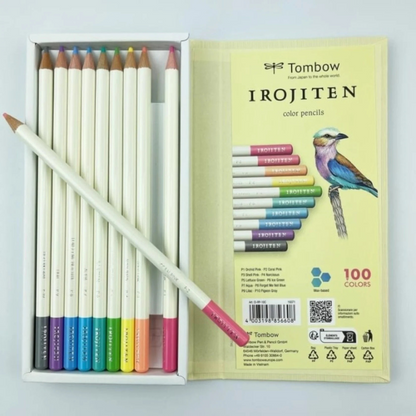 Set de 10 couleurs - Tombow - Irojiten vol. 1 : couleurs pastels