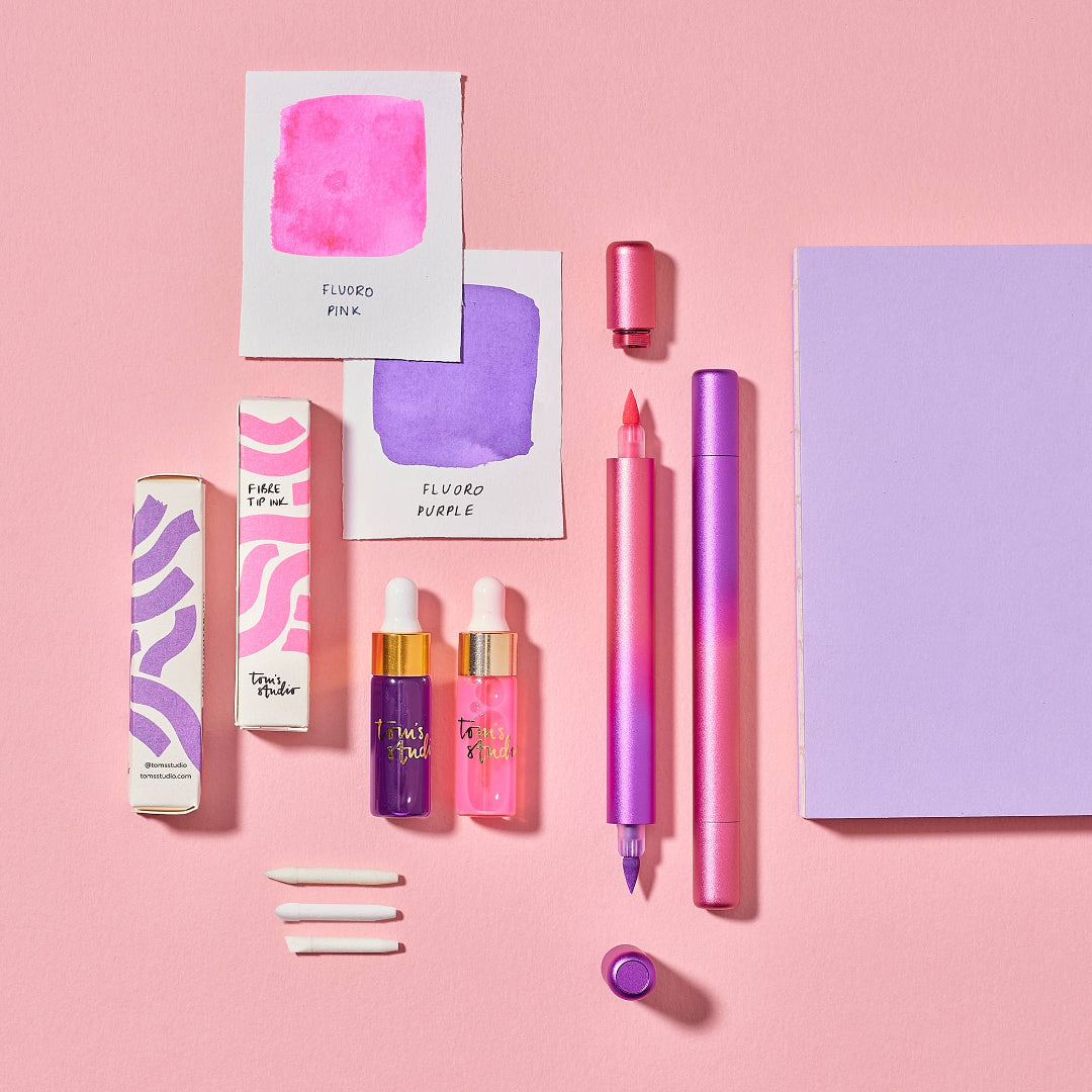 Surligneur Rechargeable Ori  Pink/Purple Tom's Studio