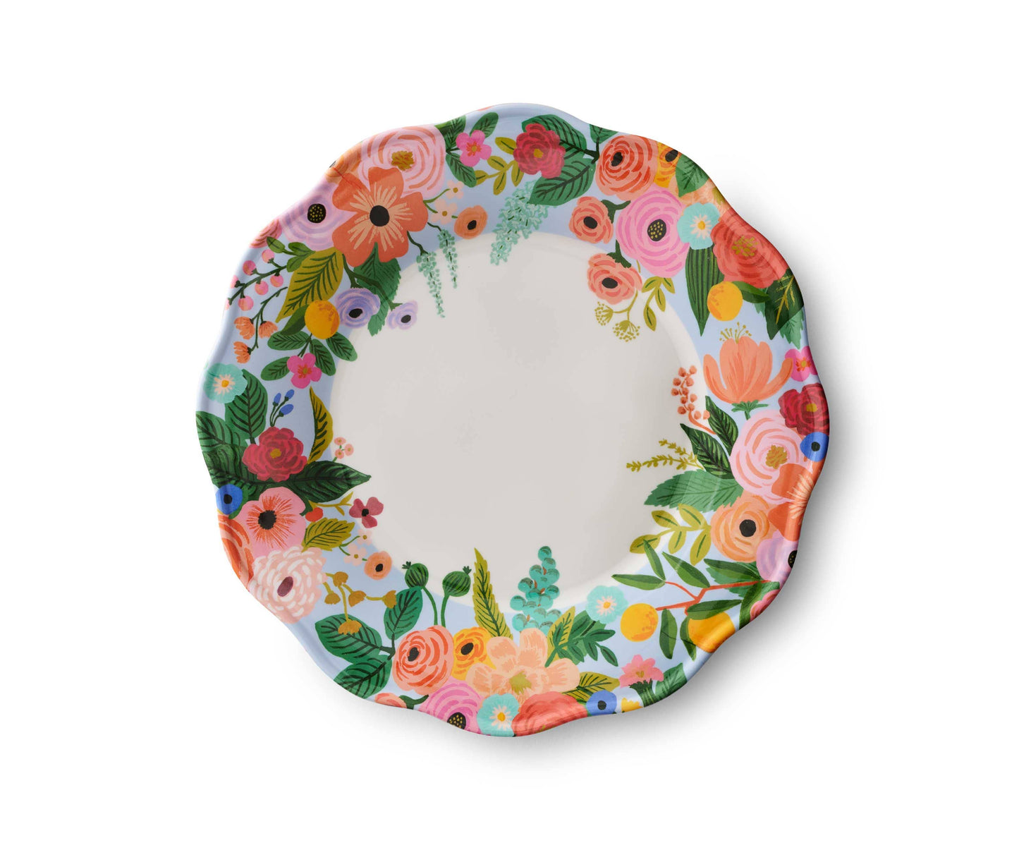 4 Grandes Assiettes en mélamine Jardin fleuri Rifle Paper Co