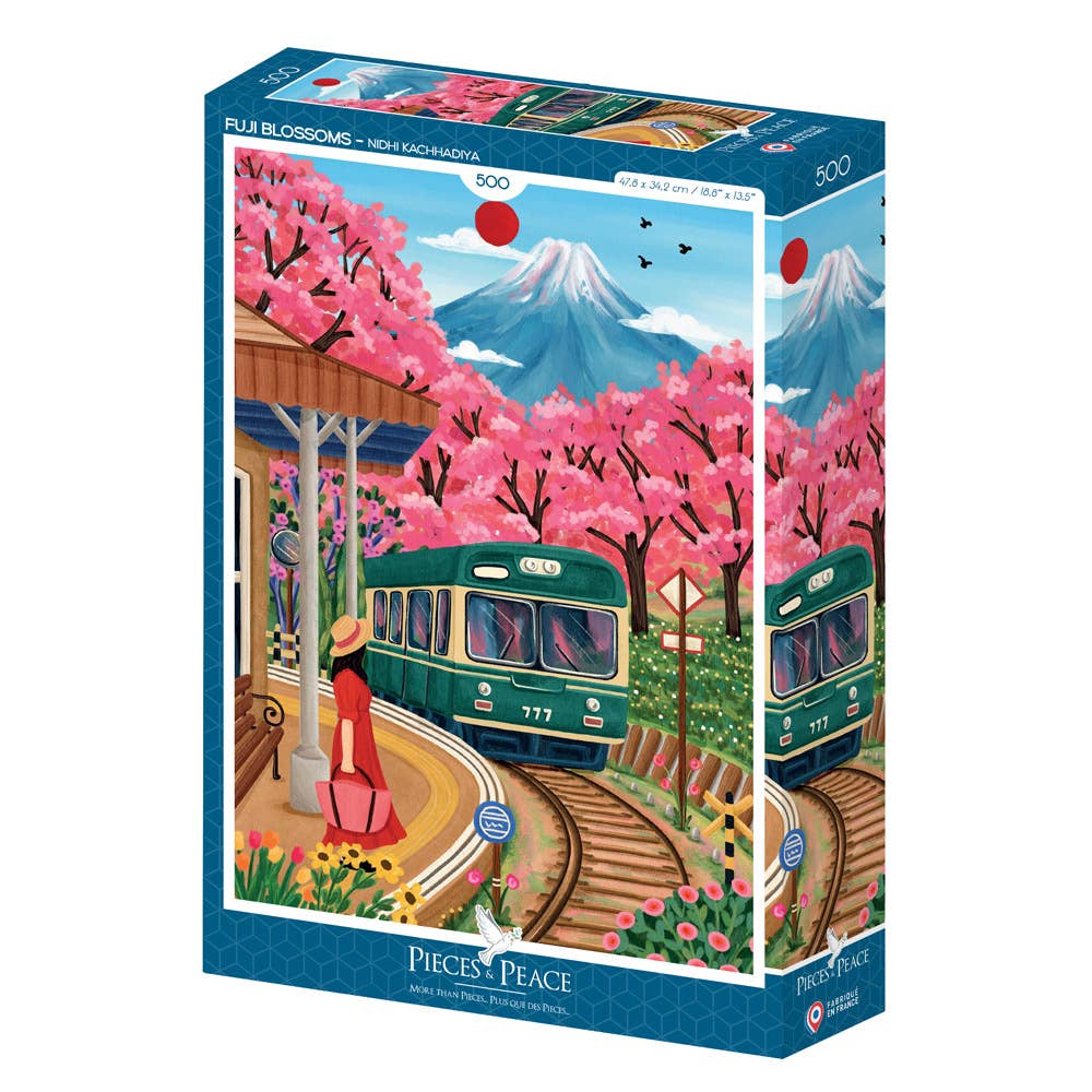 Puzzle 500 pièces Fuji Blossoms Pieces & Peace