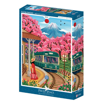 Puzzle 500 pièces Fuji Blossoms Pieces & Peace