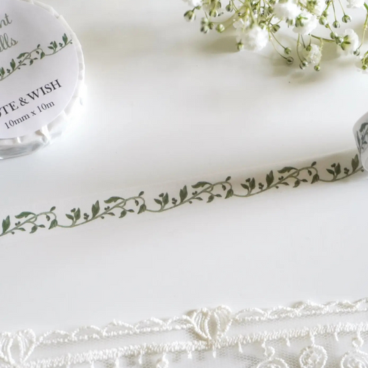 Masking Tape Feuillage Enchanté - Note & Wish