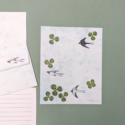 Set de Correspondance Hirondelles - Midori Asano