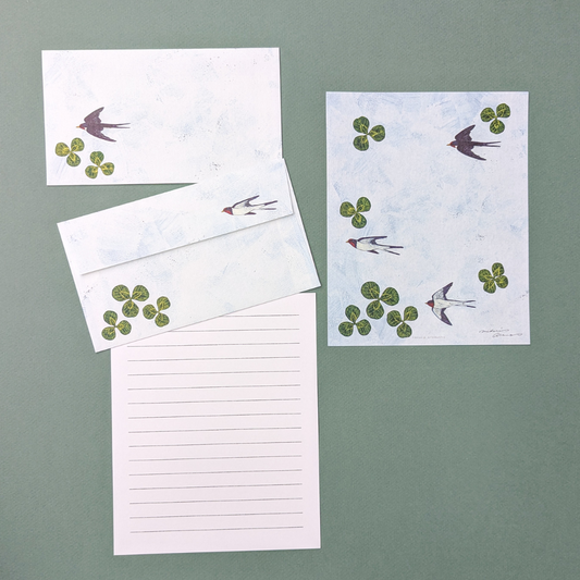 Set de Correspondance Hirondelles - Midori Asano