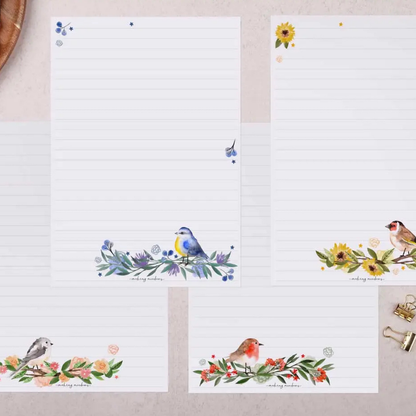 Coffret Papier à lettres Oiseaux