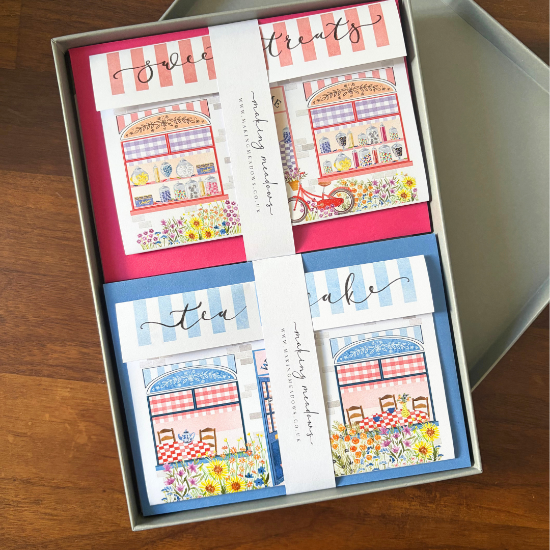 Coffret Papier à lettres Tea & Cake