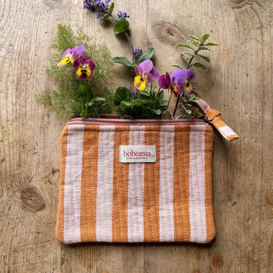 Pochette Moyenne à Rayures Jaipur - Bohemia Design