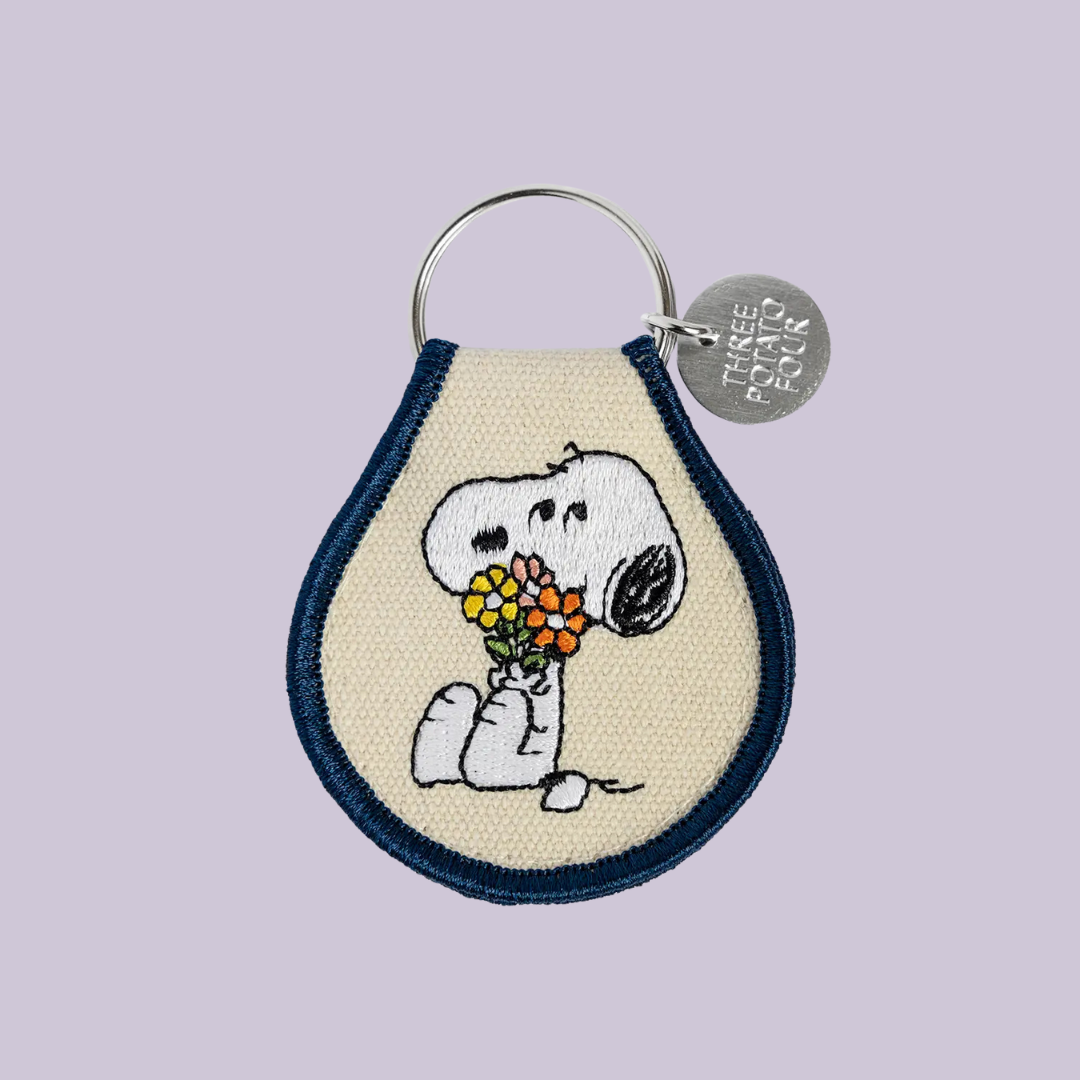 Porte-clés Snoopy Bouquet de Fleurs - Peanuts