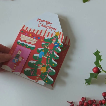 Carte Dépliante Atelier du Père Noël