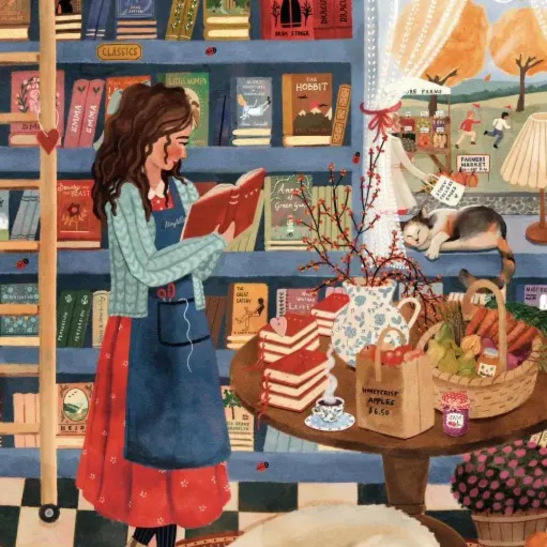 Puzzle 1000 Pièces La Librairie - Pieces & Peace