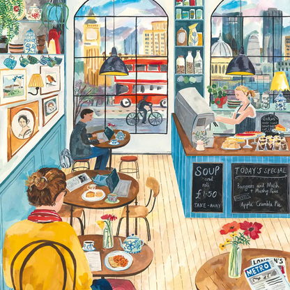 Puzzle 1000 Pièces Café de Londres - Pieces & Peace