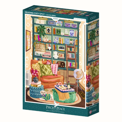 Puzzle 1000 Pièces Bibliothèque - Pieces & Peace