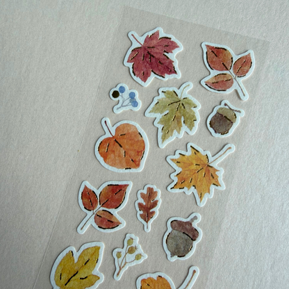 Stickers Feuilles d’automne dorées - Nb Co. Japan