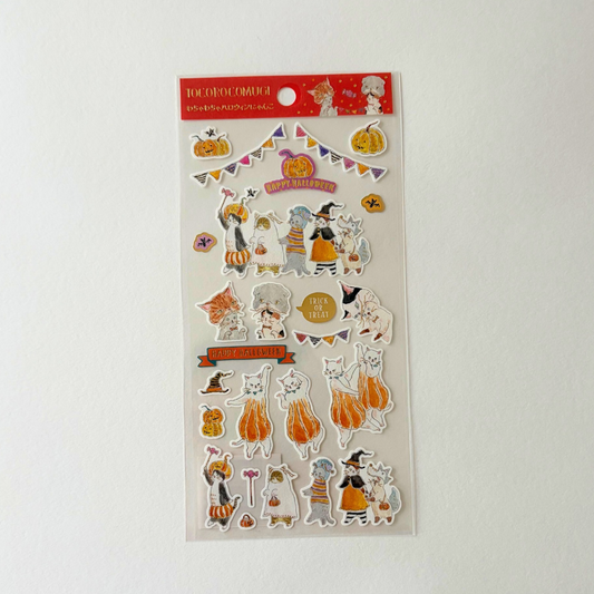 Stickers Chats déguisés pour Halloween - Tocorocomugi