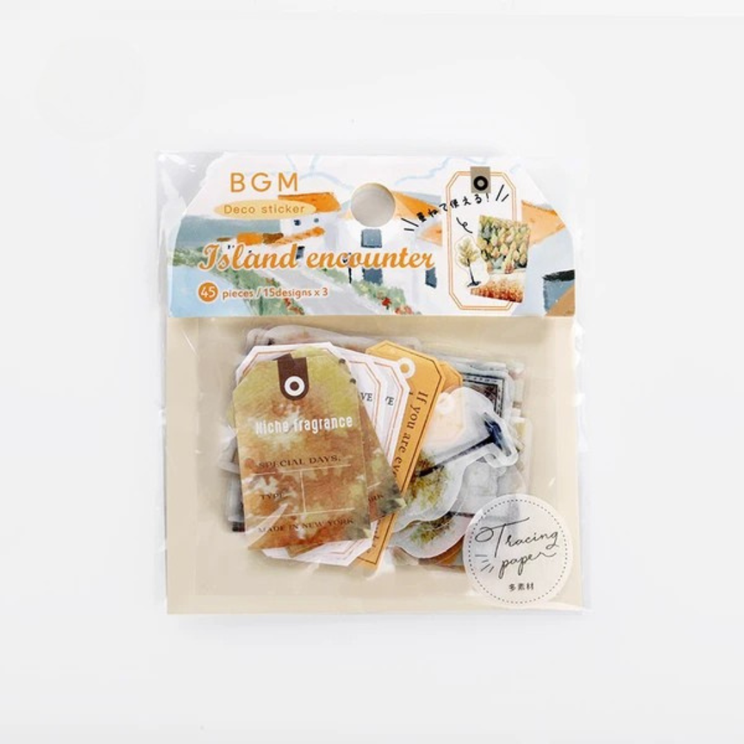 Pochette 45 Stickers Escapade en Jaune