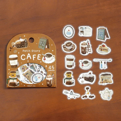 Pochette 45 Stickers Histoire autour d'un Café