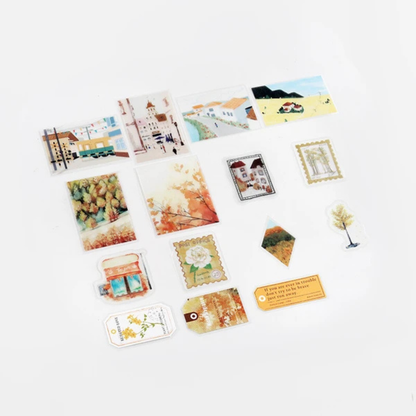 Pochette 45 Stickers Escapade en Jaune