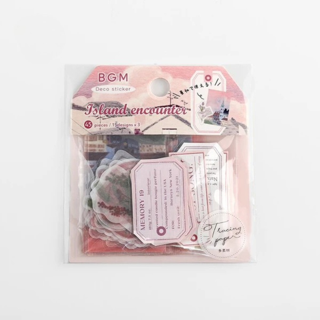 Pochette 45 Stickers Escapade en Rose