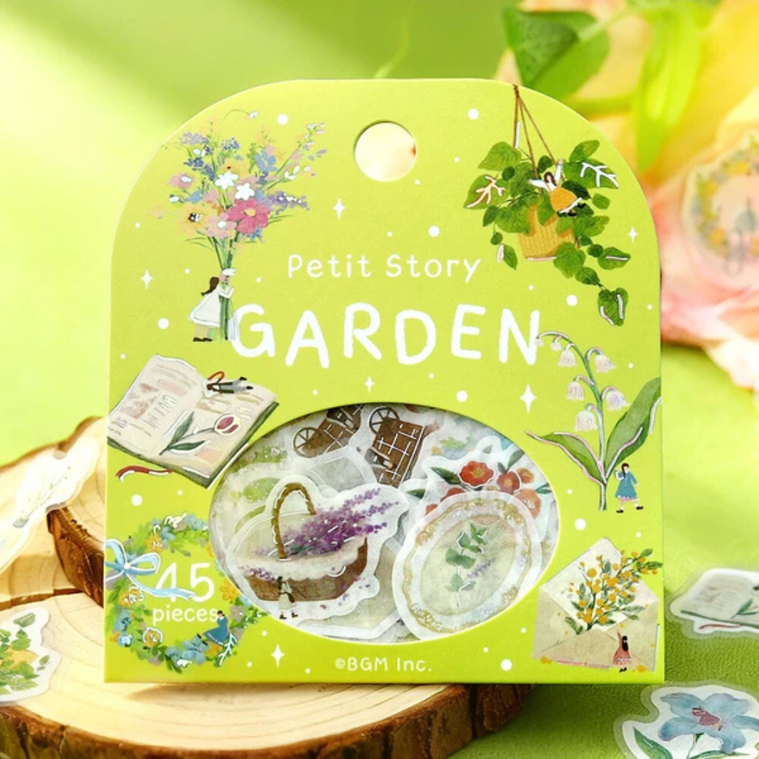 Pochette 45 Stickers Histoire dans le Jardin