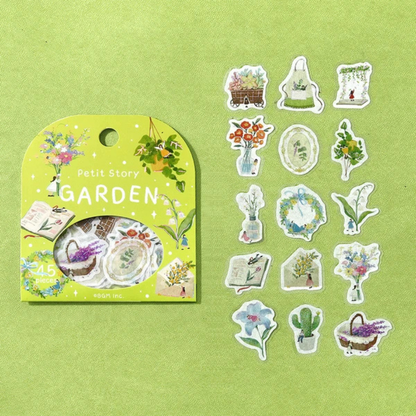 Pochette 45 Stickers Histoire dans le Jardin