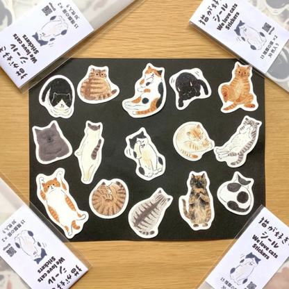 Stickers We Love Cats 4legs