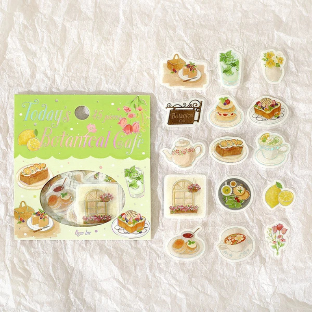 Pochette 45 Stickers Botanical Café