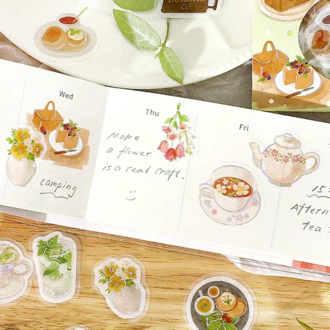 Pochette 45 Stickers Botanical Café