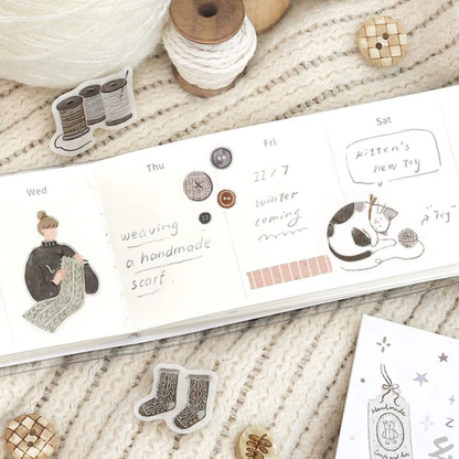 Pochette 45 Stickers Tricot & Petits Ouvrages