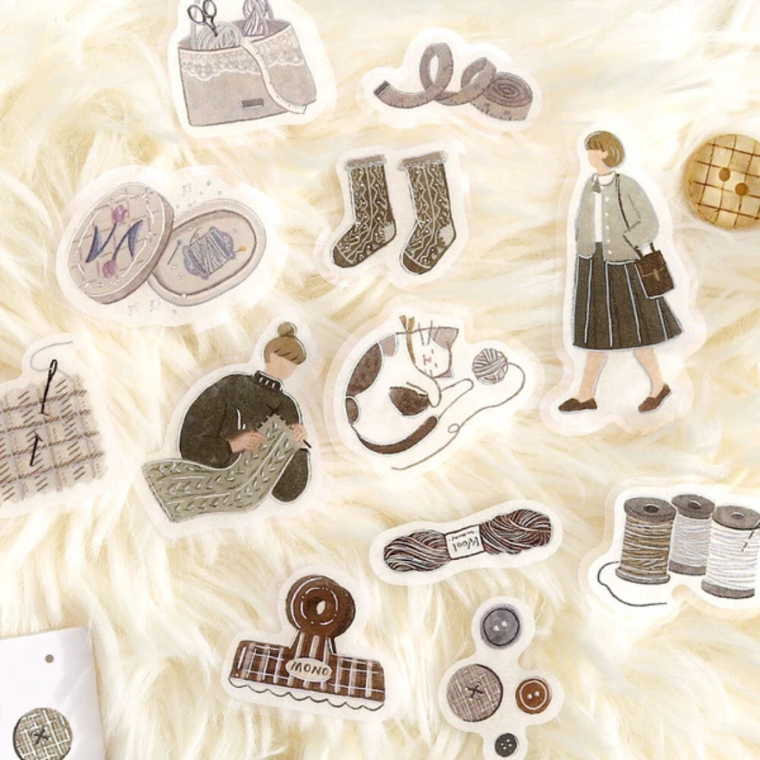 Pochette 45 Stickers Tricot & Petits Ouvrages