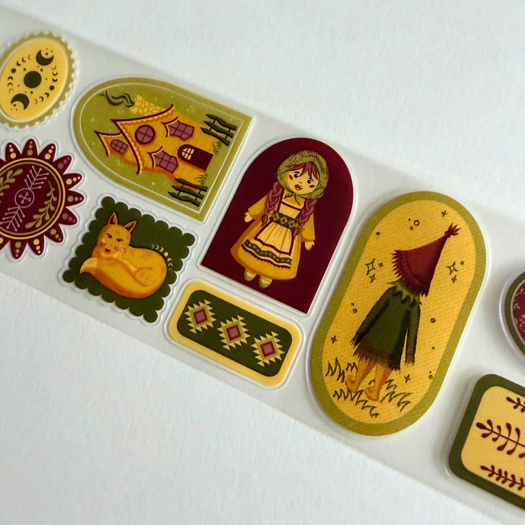 Rouleau de Stickers Contes Folkloriques