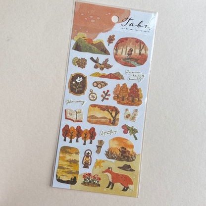 Planche de Stickers Balade d'Automne Mind Wave