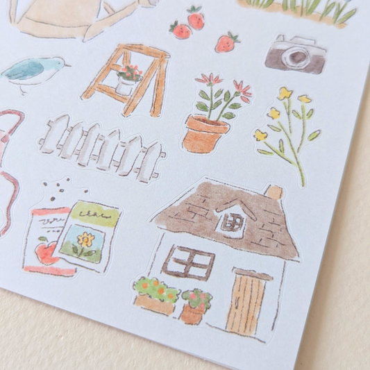 Planche de Stickers Après-Midi au Jardin Mind Wave