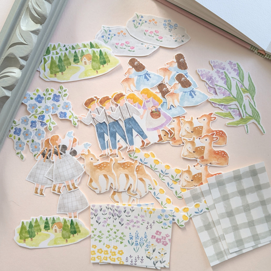 Pochette Stickers Biches et Lilas Mind Wave