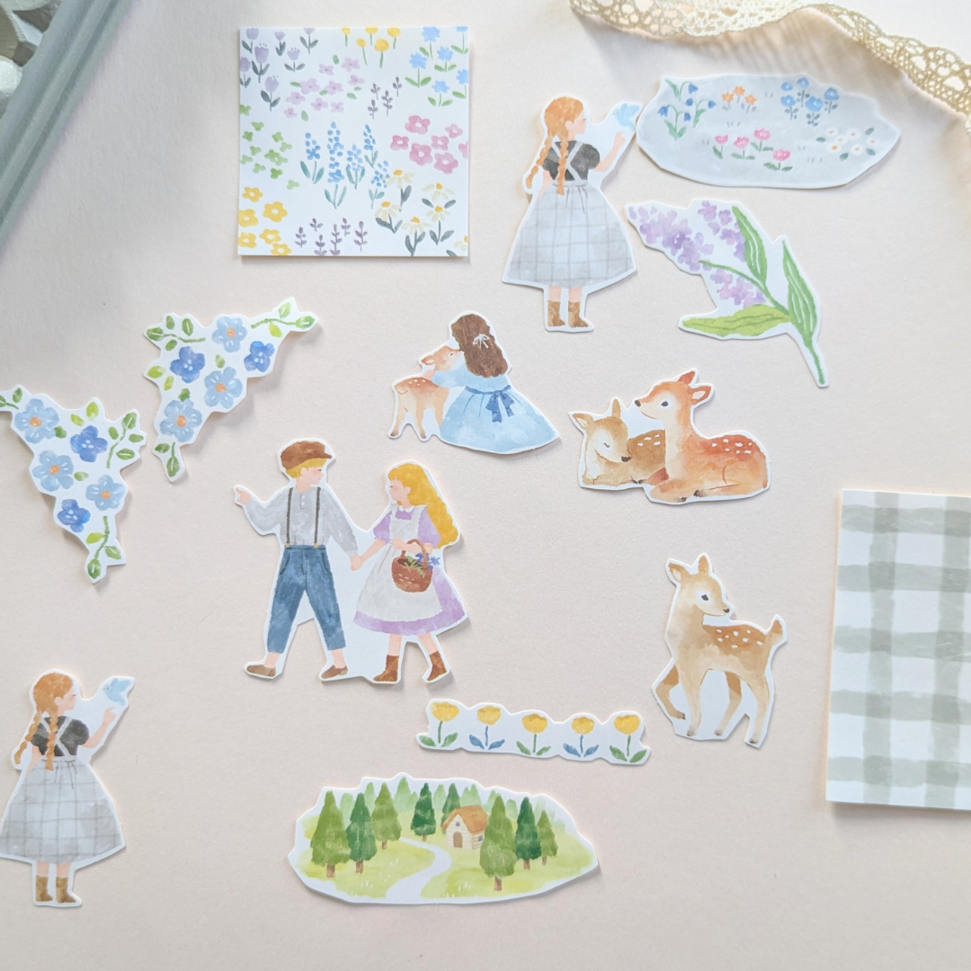 Pochette Stickers Biches et Lilas Mind Wave