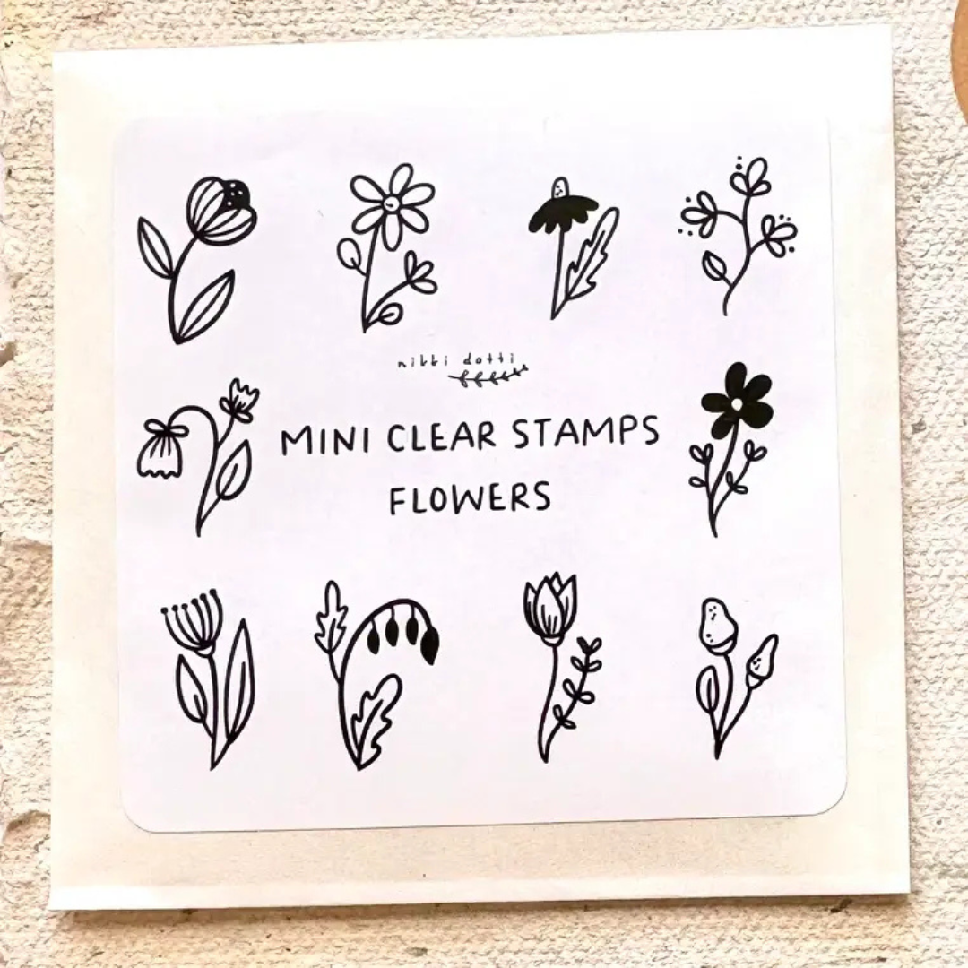 Mini set de tampons Fleurs