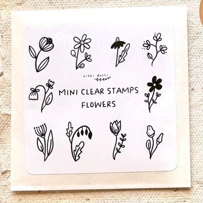 Mini set de tampons Fleurs