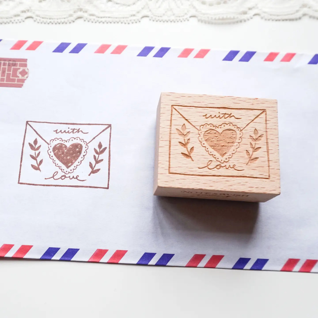 Tampon Enveloppe Cœur Note & Wish