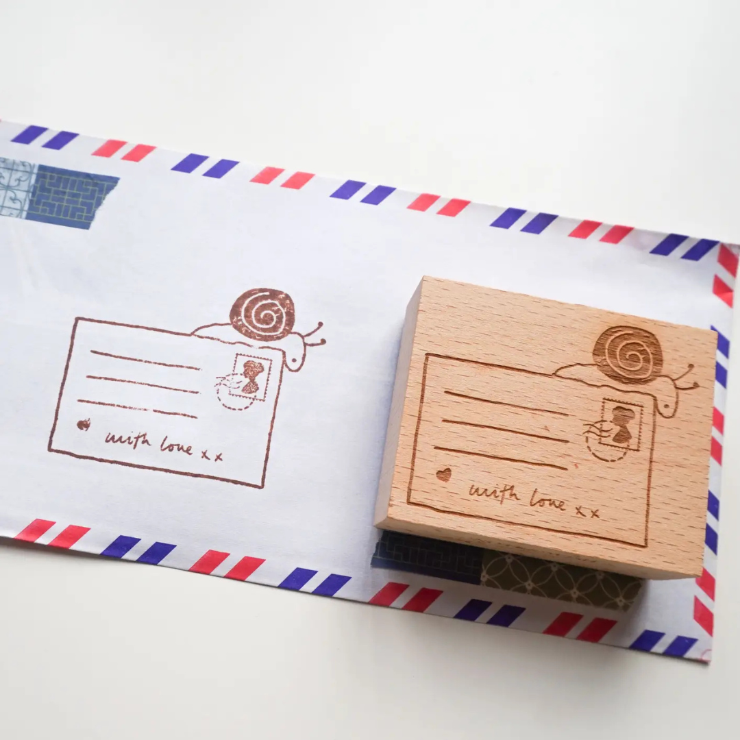 Tampon Courrier d’Escargot Note & Wish