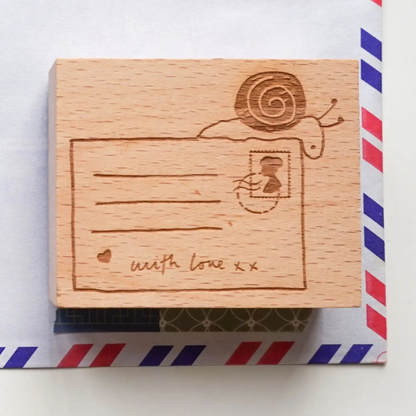 Tampon Courrier d’Escargot Note & Wish